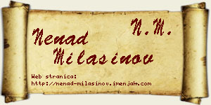 Nenad Milašinov vizit kartica